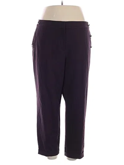 Pre-owned Ann Taylor Loft Casual Pants In Purple
