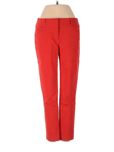 Pre-owned Ann Taylor Loft Casual Pants In Red