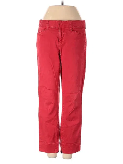 Pre-owned Ann Taylor Loft Casual Pants In Red