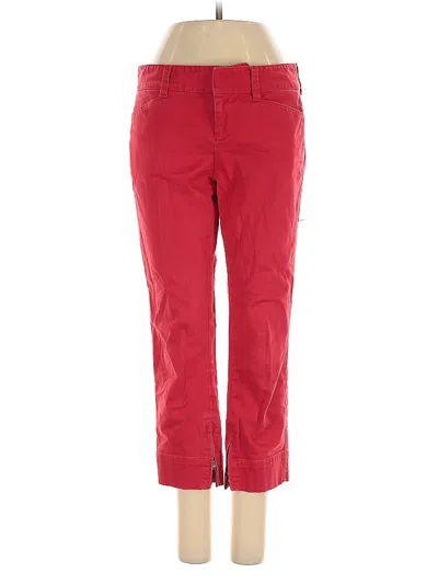 Pre-owned Ann Taylor Loft Casual Pants In Red
