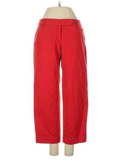 Pre-owned Ann Taylor Loft Casual Pants In Red