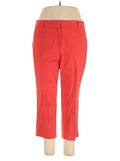 Pre-owned Ann Taylor Loft Casual Pants In Red