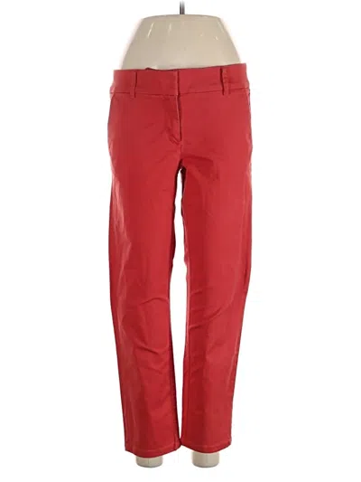 Pre-owned Ann Taylor Loft Casual Pants In Red