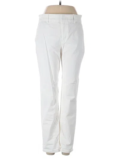 Pre-owned Ann Taylor Loft Casual Pants In White