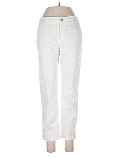 Pre-owned Ann Taylor Loft Casual Pants In White