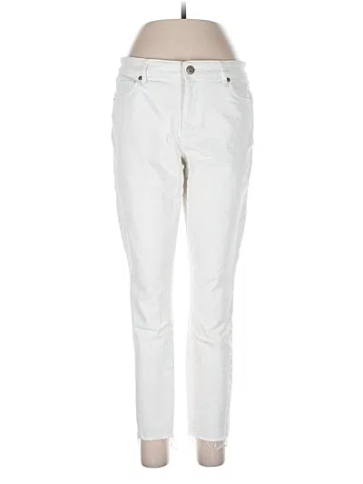 Pre-owned Ann Taylor Loft Casual Pants In White