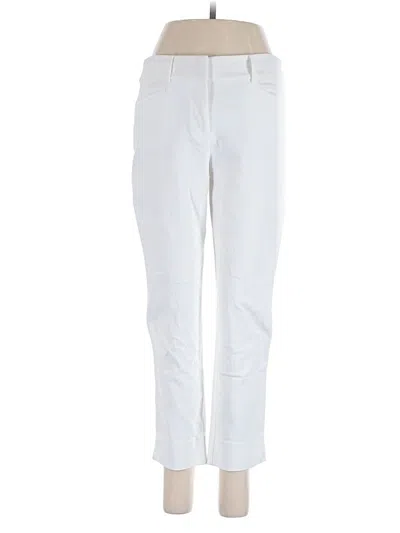 Pre-owned Ann Taylor Loft Casual Pants In White