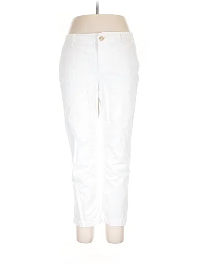 Pre-owned Ann Taylor Loft Casual Pants In White