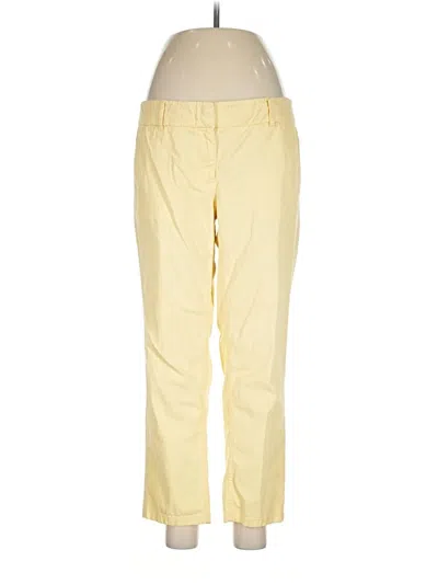 Pre-owned Ann Taylor Loft Casual Pants In Yellow