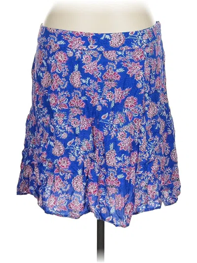 Pre-owned Ann Taylor Loft Casual Skirt In Blue