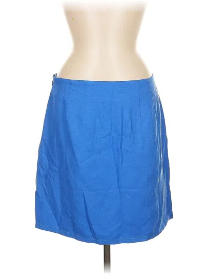 Pre-owned Ann Taylor Loft Casual Skirt In Blue