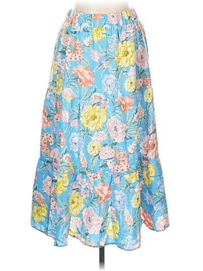 Ann Taylor Loft Casual Skirt In Blue