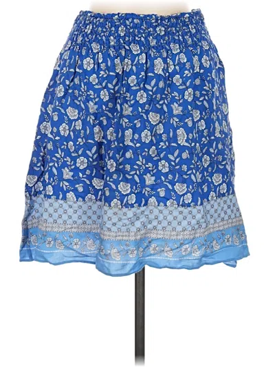 Pre-owned Ann Taylor Loft Casual Skirt In Blue