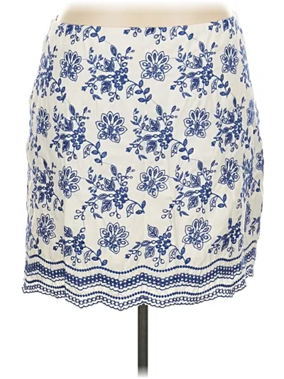 Pre-owned Ann Taylor Loft Casual Skirt In Blue