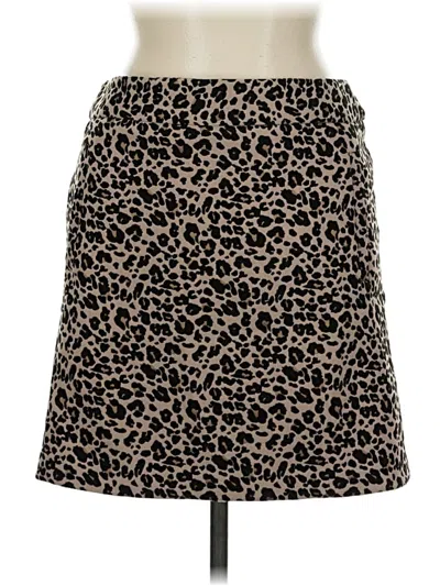 Ann Taylor Loft Casual Skirt In Brown