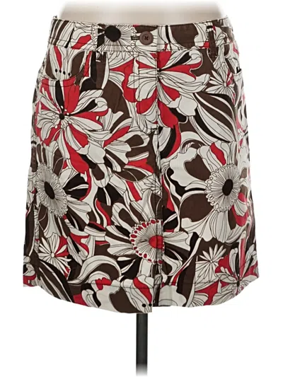Pre-owned Ann Taylor Loft Casual Skirt In Brown