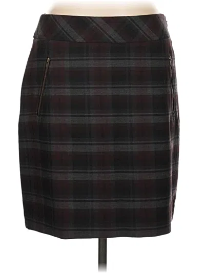 Ann Taylor Loft Casual Skirt In Brown