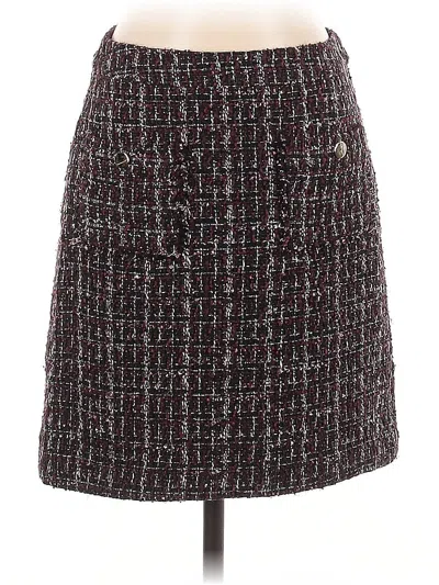 Pre-owned Ann Taylor Loft Casual Skirt In Burgundy
