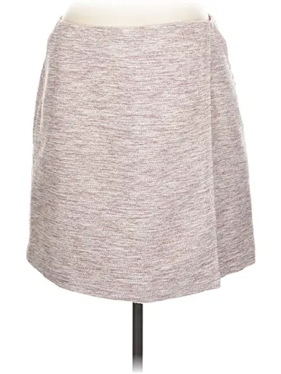 Pre-owned Ann Taylor Loft Casual Skirt In Burgundy
