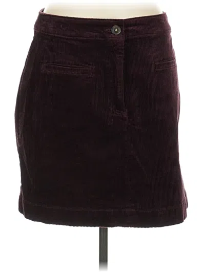 Ann Taylor Loft Casual Skirt In Burgundy