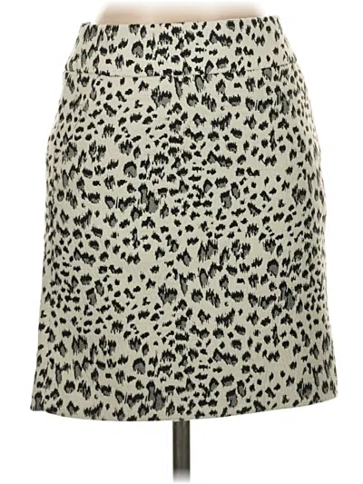 Ann Taylor Loft Casual Skirt In Gray