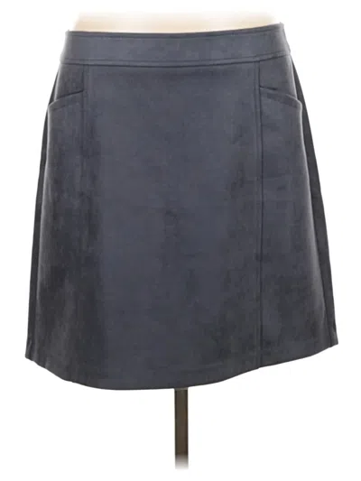 Ann Taylor Loft Casual Skirt In Gray