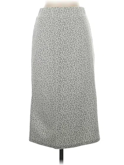 Pre-owned Ann Taylor Loft Casual Skirt In Gray