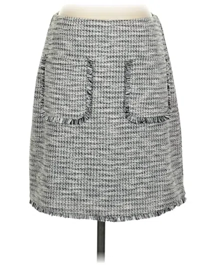 Pre-owned Ann Taylor Loft Casual Skirt In Gray