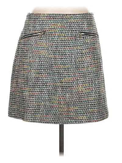 Pre-owned Ann Taylor Loft Casual Skirt In Gray