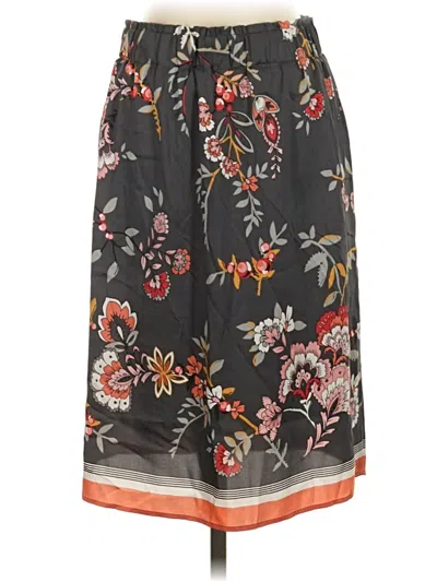 Ann Taylor Loft Casual Skirt In Gray
