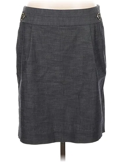 Pre-owned Ann Taylor Loft Casual Skirt In Gray