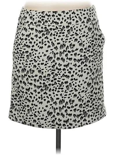 Pre-owned Ann Taylor Loft Casual Skirt In Gray