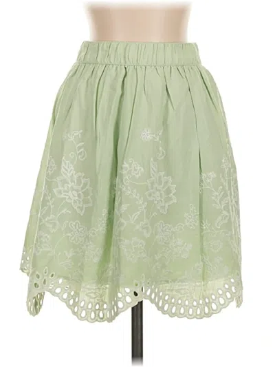 Ann Taylor Loft Casual Skirt In Green