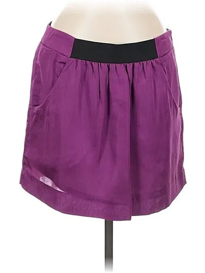 Pre-owned Ann Taylor Loft Casual Skirt In Purple