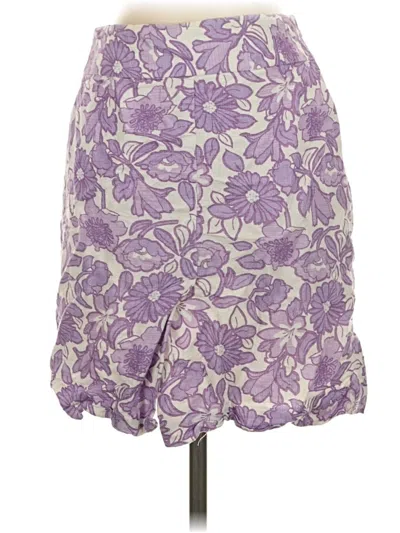 Pre-owned Ann Taylor Loft Casual Skirt In Purple