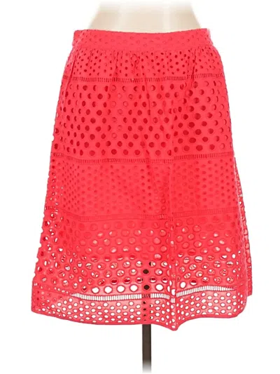 Ann Taylor Loft Casual Skirt In Red