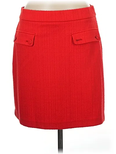Ann Taylor Loft Casual Skirt In Red