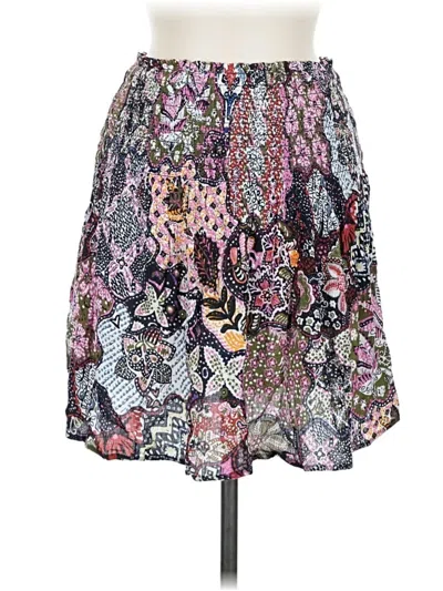 Pre-owned Ann Taylor Loft Casual Skirt In Silver