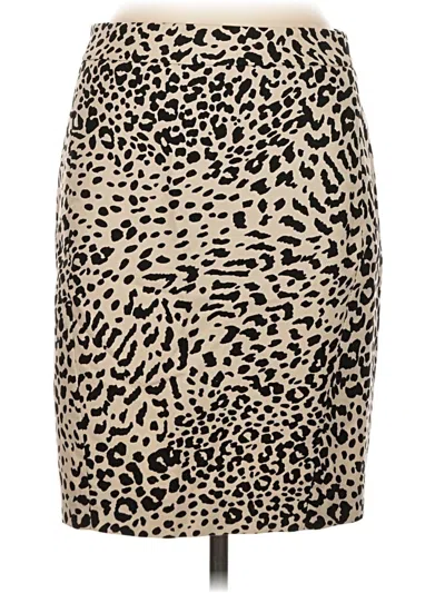 Pre-owned Ann Taylor Loft Casual Skirt In Tan