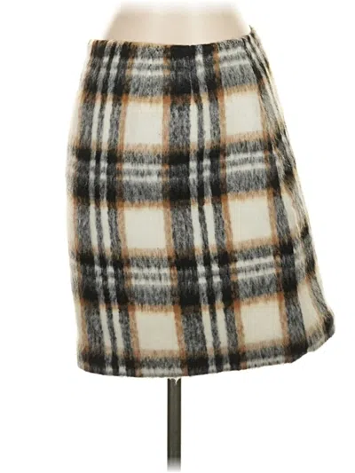 Pre-owned Ann Taylor Loft Casual Skirt In Tan