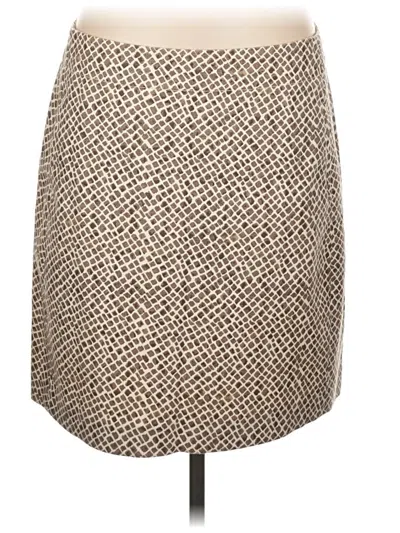 Pre-owned Ann Taylor Loft Casual Skirt In Tan