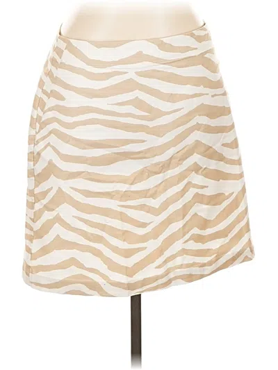 Pre-owned Ann Taylor Loft Casual Skirt In Tan