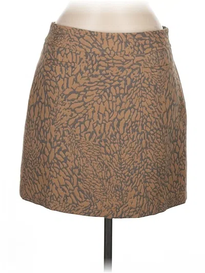Pre-owned Ann Taylor Loft Casual Skirt In Tan