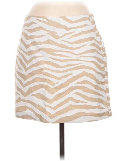 Pre-owned Ann Taylor Loft Casual Skirt In Tan