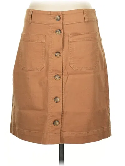 Pre-owned Ann Taylor Loft Casual Skirt In Tan