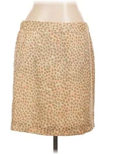 Pre-owned Ann Taylor Loft Casual Skirt In Tan