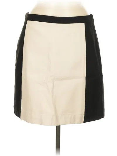 Pre-owned Ann Taylor Loft Casual Skirt In White