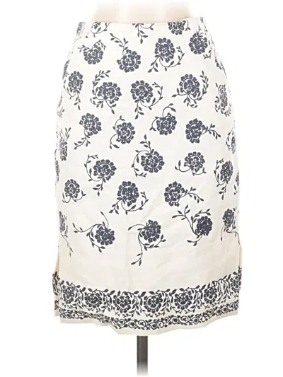 Pre-owned Ann Taylor Loft Casual Skirt In White