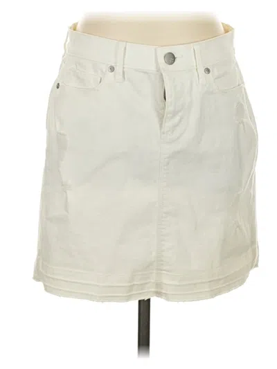 Ann Taylor Loft Casual Skirt In White
