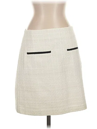 Ann Taylor Loft Casual Skirt In White